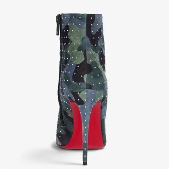 Christian Louboutin So Kate booty plume Camou Crystal accent RETAIL 1,310 - Picture 3 of 8